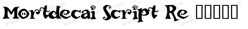 Mortdecai Script Re字体转换